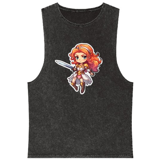 Warrior Princess Adventure Mineral Wash Tank Tops