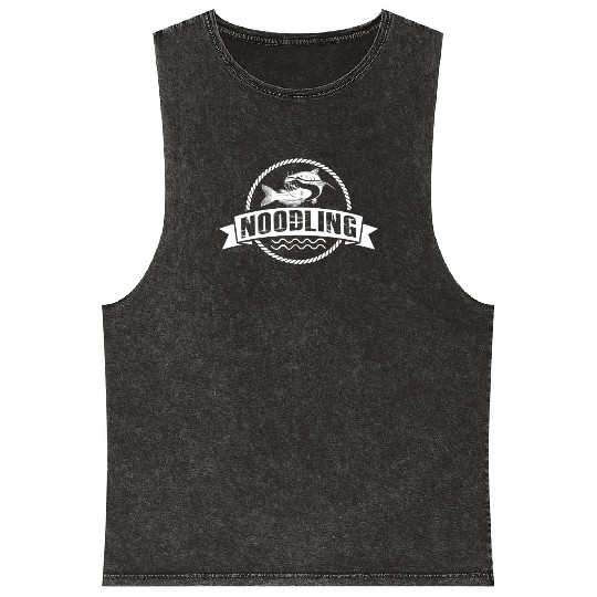 Catfish Fishing Waller Fish Noodler Flathead Mineral Wash Tank Tops