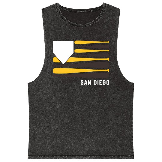 Tout Wear San Diego Mineral Wash Tank Tops