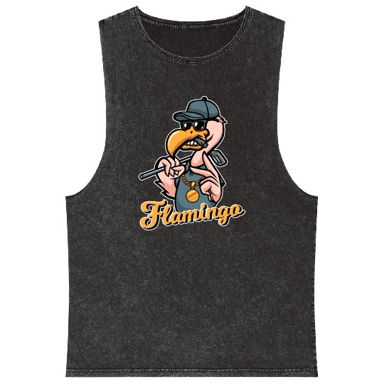 Flamingo Golf Mineral Wash Tank Tops