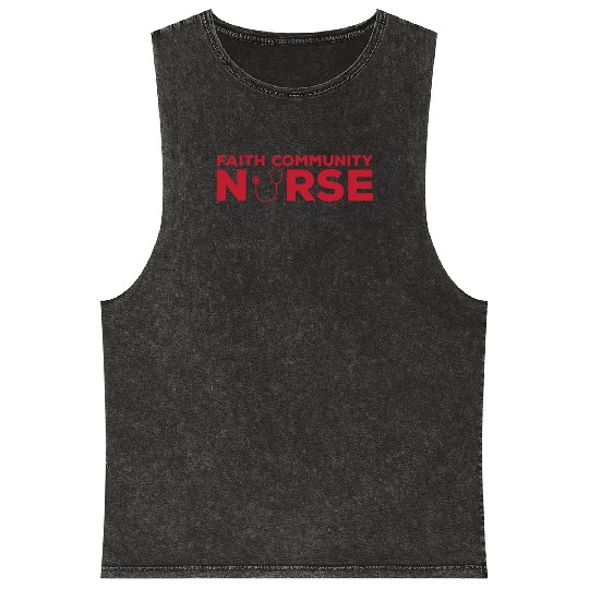 Faith Community Nurse Gift Mineral Wash Tank Tops
