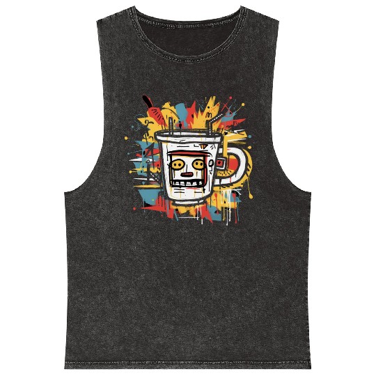 Coffee Rhapsody Mineral Wash Tank Tops