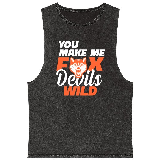 you make fox devils wild Fuchs geek Mineral Wash Tank Tops