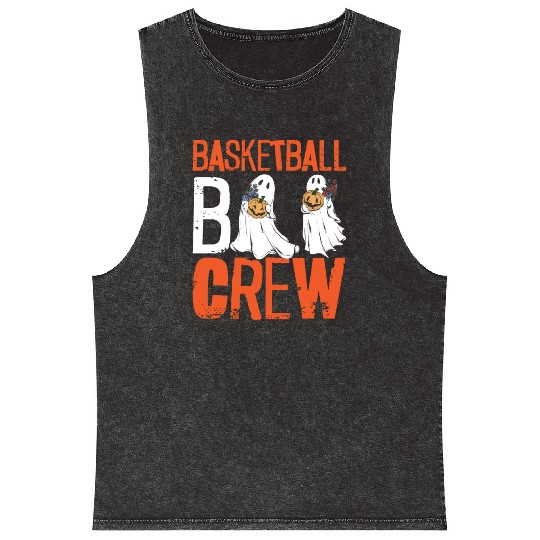 Basketball Halloween Trick Or Treat Spooky Baller Mineral Wash Tank Tops