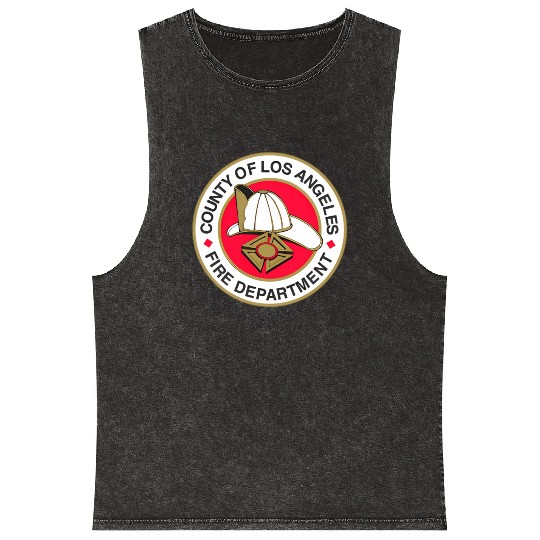 County Of Los Angeles Fire Department Seal Mineral Wash Tank Tops
