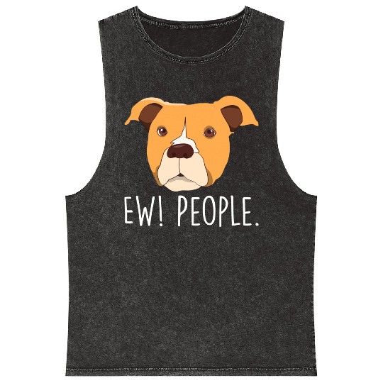 Ew People Cool Pet Puppy For A Family Of Dog Lover Mineral Wash Tank Tops