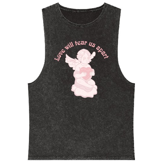 Love Will Tear Us Apart Mineral Wash Tank Tops