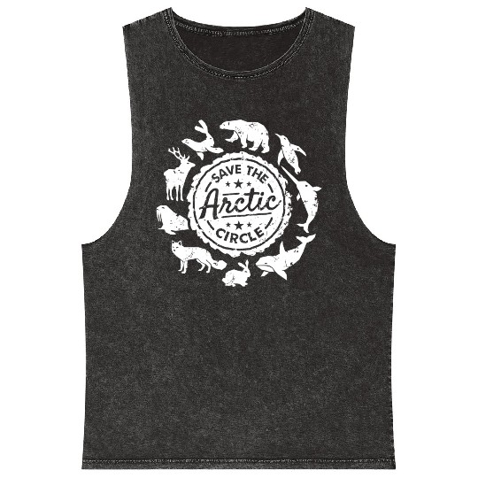 Arctic Animal Conservation Save The Arctic Circle Mineral Wash Tank Tops