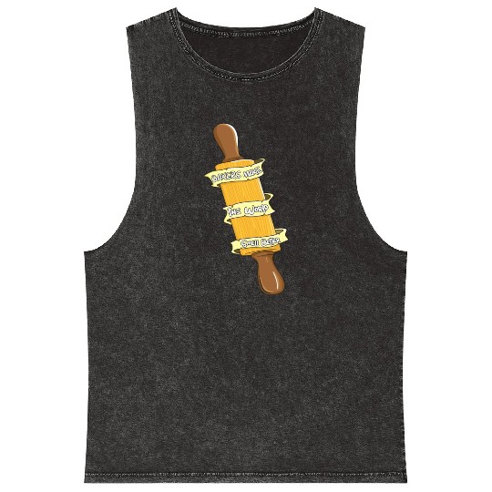 Bakers Make The World Smell Better Baking Cookie Mineral Wash Tank Tops