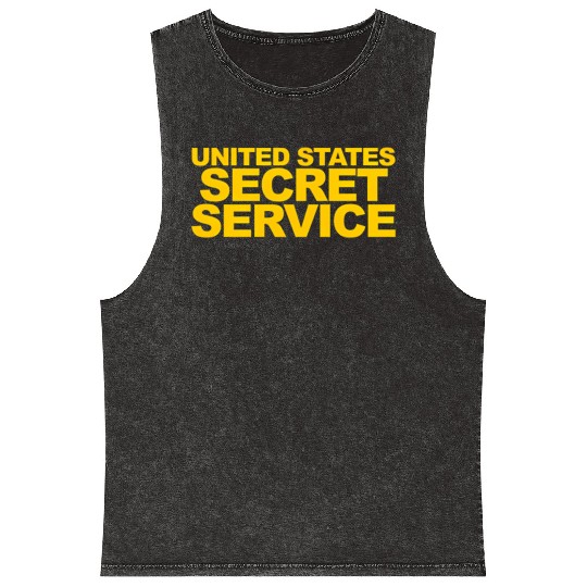 Us Secret Service Police Law Enforcement Mineral Wash Tank Tops