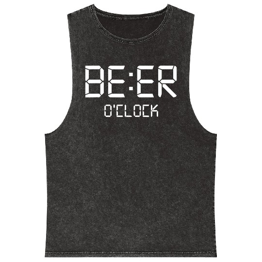 Beer Oclock Funny Saint Stpatricks Day Drinking Mineral Wash Tank Tops
