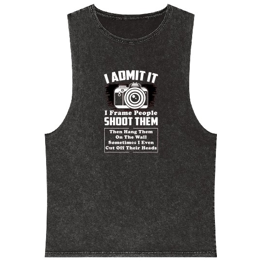 i shoot people photography cut off their heads pho Mineral Wash Tank Tops