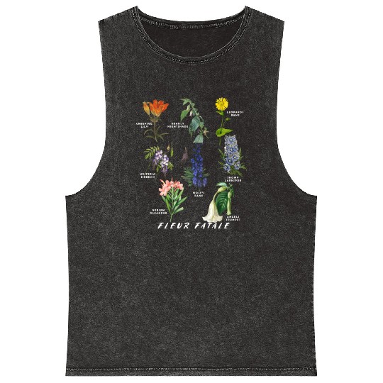 Botanist Gardening Fleur Fatale Poison Botaal Mineral Wash Tank Tops