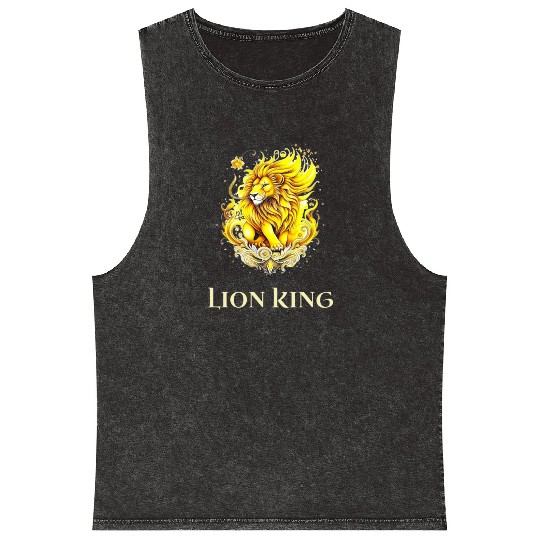 Lion King Mineral Wash Tank Tops