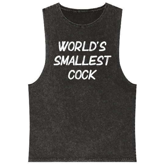 World s Smallest Cock Mineral Wash Tank Tops