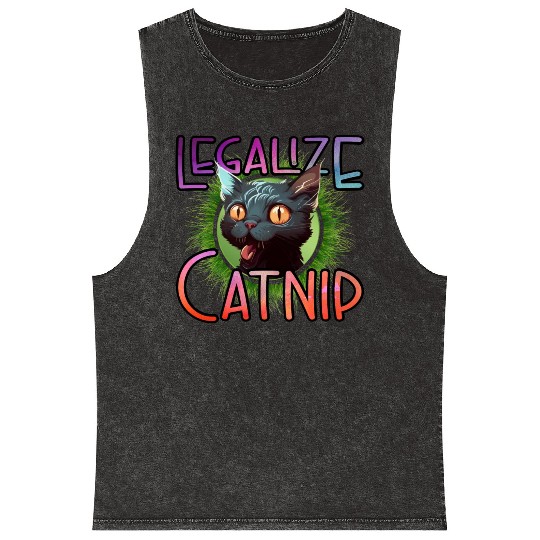 Legalize Catnip Mineral Wash Tank Tops