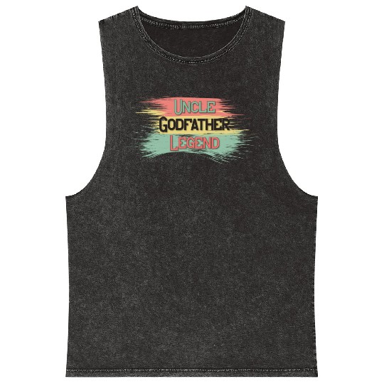 Uncle Godfather Legend Mineral Wash Tank Tops