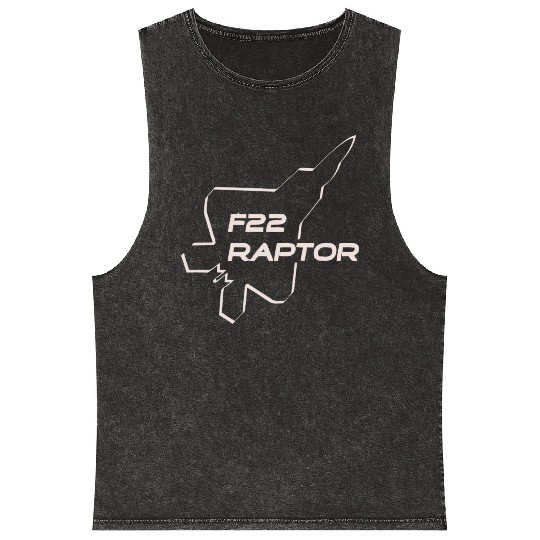 F22 Raptor Mineral Wash Tank Tops