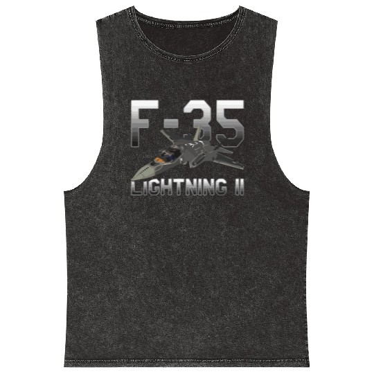 F 35 Lightning II Mineral Wash Tank Tops