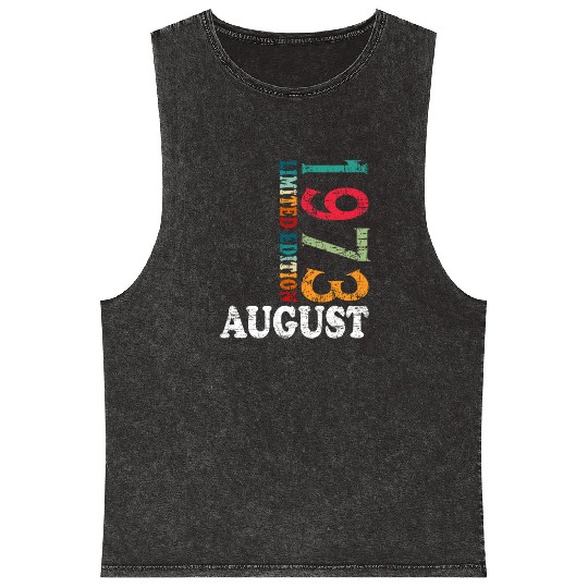 august 1973 Anniversary august 1973 august Mineral Wash Tank Tops