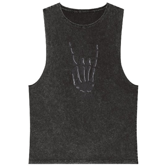 Never better skeleton Mineral Wash Tank Tops