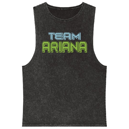 Show Support Be On Team Ariana Mineral Wash Tank Tops
