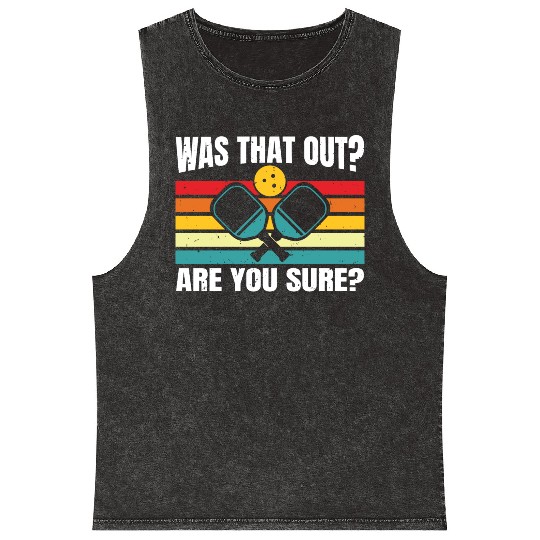 Funny Pickleball Art For Men And Women Lover Sport Mineral Wash Tank Tops