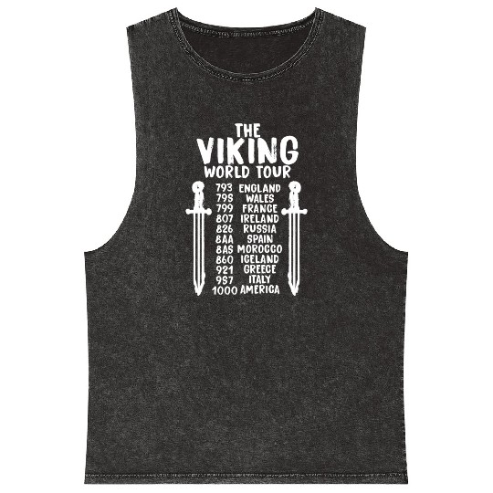 The Viking World Tour Mineral Wash Tank Tops