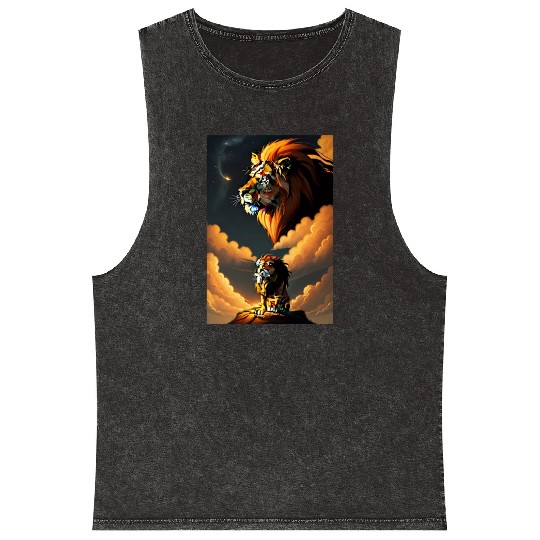 the lion king Mineral Wash Tank Tops