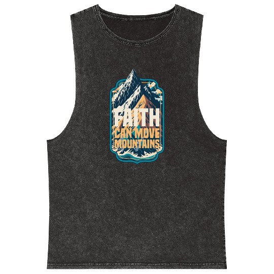 Faith Can Move Mountains with Mountain Mineral Wash Tank Tops