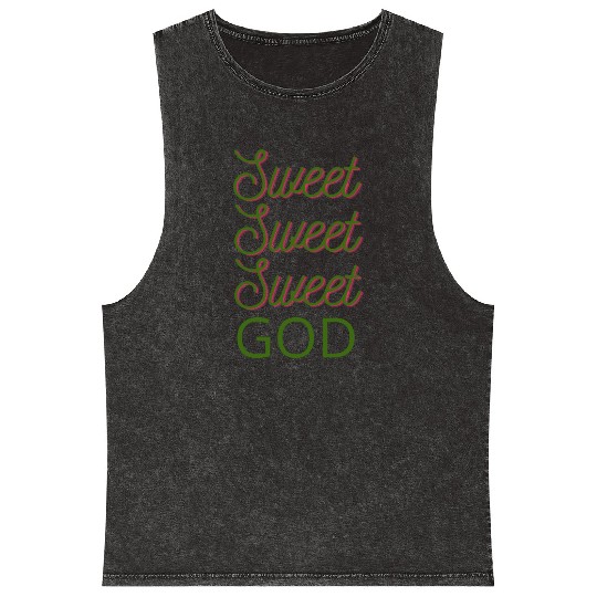 Sweet Sweet God Mineral Wash Tank Tops