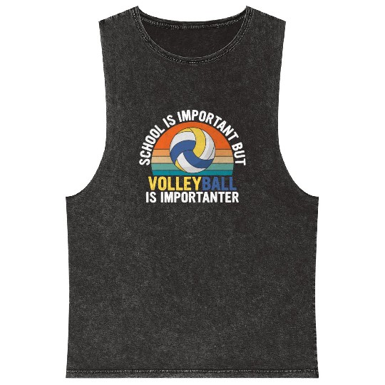 School Is Important But Birdwatching Is Mineral Wash Tank Tops