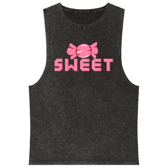 sweetness of dessert Mineral Wash Tank Tops