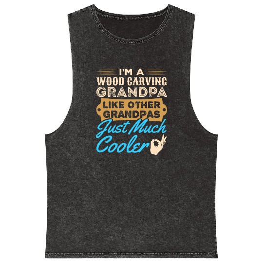 Wood Carving Chainsaw Carving Mineral Wash Tank Tops