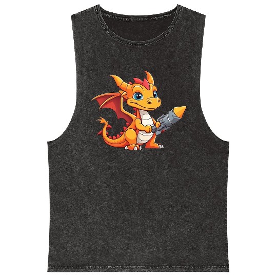 Baby Dragon Mineral Wash Tank Tops