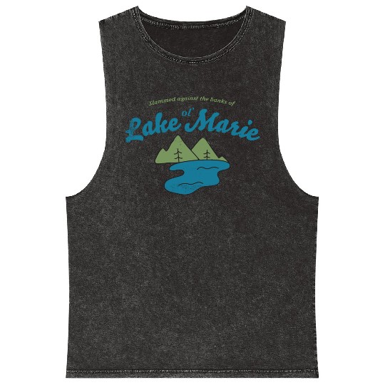 John Prine Lake Marie Folk Music Mineral Wash Tank Tops