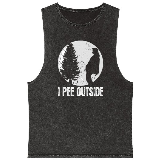 Campings For I Pee Outside Inappropriate Mineral Wash Tank Tops