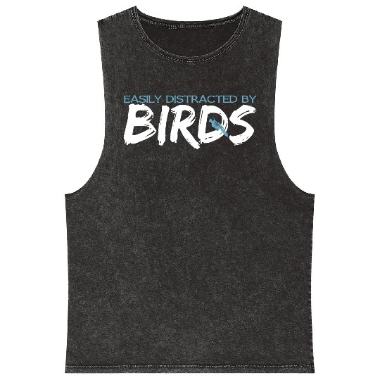 Birds LoverJoke Budgie Bird Sparrow Hummingbird Mineral Wash Tank Tops