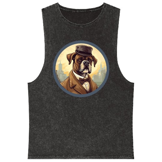 Best dog dad ever Mineral Wash Tank Tops