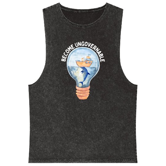 Become Ungovernable Cute Anarchist Save The Mineral Wash Tank Tops