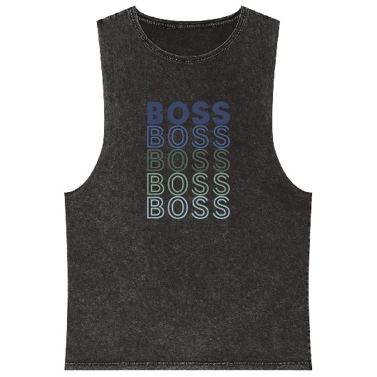 Boss gift for father in Christmas Mineral Wash Tank Tops