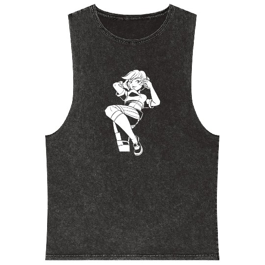 K Pop Mineral Wash Tank Tops