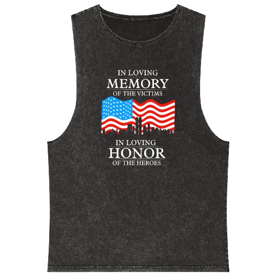 911 in loving memory Mineral Wash Tank Tops