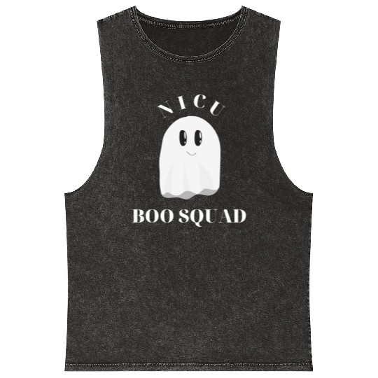 Cute NICU Halloween | NICU Boo Squad design Mineral Wash Tank Tops