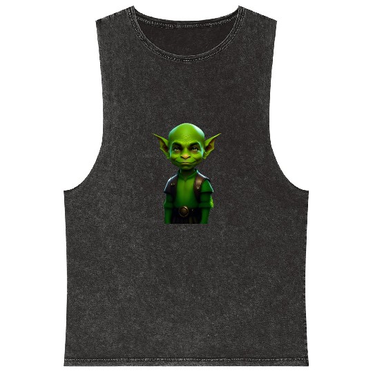 Green Goblin Rascal Embrace the Mischief Mineral Wash Tank Tops