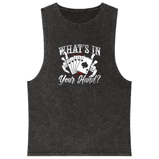 Cribbage What's In Your Hand Board Game Card Game Mineral Wash Tank Tops