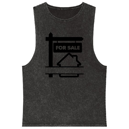 For sale signboard with FOR SALE Mineral Wash Tank Tops