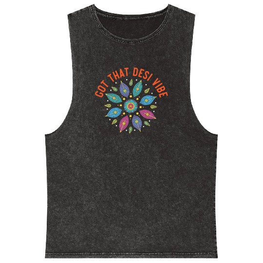 Happy Diwali Diwali Festival Indian Hindu Hinduism Mineral Wash Tank Tops