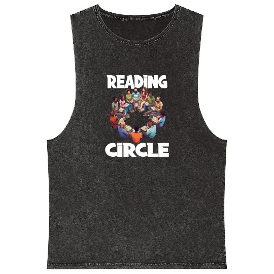 Reading Literature Reading Circle Buck Criticism Mineral Wash Tank Tops
