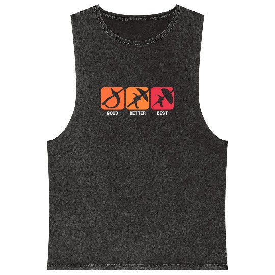 Fencing Swords Good Better Best Mineral Wash Tank Tops
